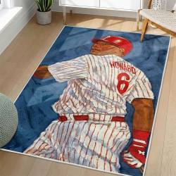 MLB Philadelphia Phillies Area Rug Non-Slip Baseball Carpet Home Decor Gift Idea For Fans PP105