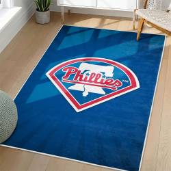 MLB Philadelphia Phillies Area Rug Non-Slip Baseball Carpet Home Decor Gift Idea For Fans PP108
