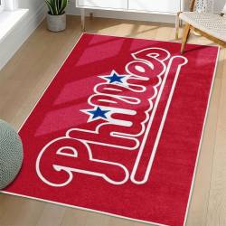 MLB Philadelphia Phillies Area Rug Non-Slip Baseball Carpet Home Decor Gift Idea For Fans PP109