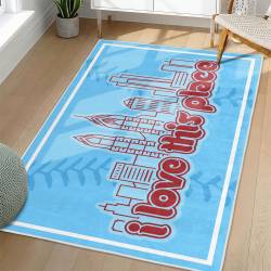 MLB Philadelphia Phillies Area Rug Non-Slip Baseball Carpet Home Decor Gift Idea For Fans PP11