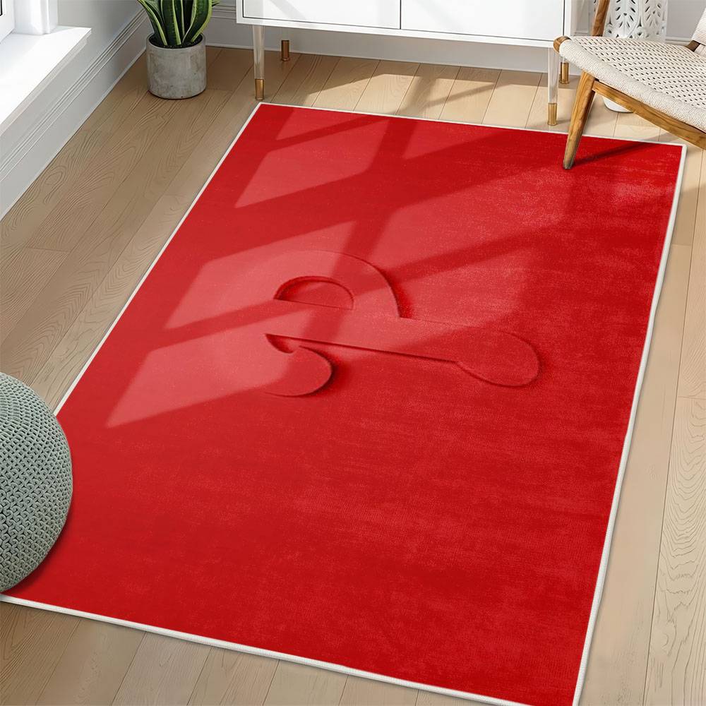 MLB Philadelphia Phillies Area Rug Non-Slip Baseball Carpet Home Decor Gift Idea For Fans PP111