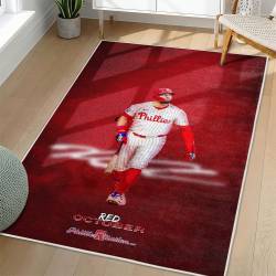 MLB Philadelphia Phillies Area Rug Non-Slip Baseball Carpet Home Decor Gift Idea For Fans PP115