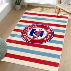 MLB Philadelphia Phillies Area Rug Non-Slip Baseball Carpet Home Decor Gift Idea For Fans PP12