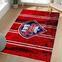 MLB Philadelphia Phillies Area Rug Non-Slip Baseball Carpet Home Decor Gift Idea For Fans PP127