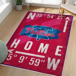 MLB Philadelphia Phillies Area Rug Non-Slip Baseball Carpet Home Decor Gift Idea For Fans PP13