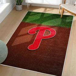 MLB Philadelphia Phillies Area Rug Non-Slip Baseball Carpet Home Decor Gift Idea For Fans PP133