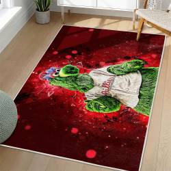MLB Philadelphia Phillies Area Rug Non-Slip Baseball Carpet Home Decor Gift Idea For Fans PP135