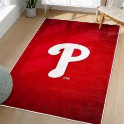 MLB Philadelphia Phillies Area Rug Non-Slip Baseball Carpet Home Decor Gift Idea For Fans PP147