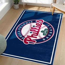 MLB Philadelphia Phillies Area Rug Non-Slip Baseball Carpet Home Decor Gift Idea For Fans PP148