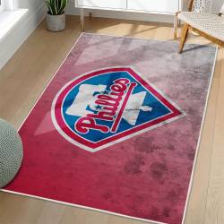 MLB Philadelphia Phillies Area Rug Non-Slip Baseball Carpet Home Decor Gift Idea For Fans PP156