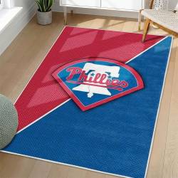 MLB Philadelphia Phillies Area Rug Non-Slip Baseball Carpet Home Decor Gift Idea For Fans PP158