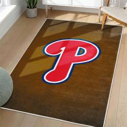MLB Philadelphia Phillies Area Rug Non-Slip Baseball Carpet Home Decor Gift Idea For Fans PP160