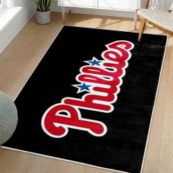 MLB Philadelphia Phillies Area Rug Non-Slip Baseball Carpet Home Decor Gift Idea For Fans PP169
