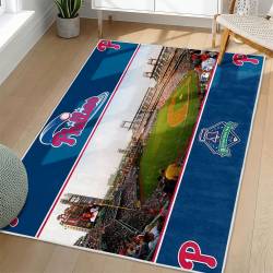 MLB Philadelphia Phillies Area Rug Non-Slip Baseball Carpet Home Decor Gift Idea For Fans PP170