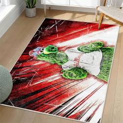MLB Philadelphia Phillies Area Rug Non-Slip Baseball Carpet Home Decor Gift Idea For Fans PP174