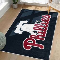 MLB Philadelphia Phillies Area Rug Non-Slip Baseball Carpet Home Decor Gift Idea For Fans PP178