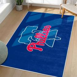 MLB Philadelphia Phillies Area Rug Non-Slip Baseball Carpet Home Decor Gift Idea For Fans PP182