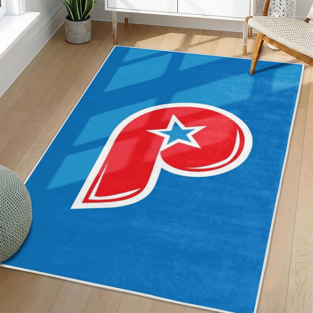 MLB Philadelphia Phillies Area Rug Non-Slip Baseball Carpet Home Decor Gift Idea For Fans PP183
