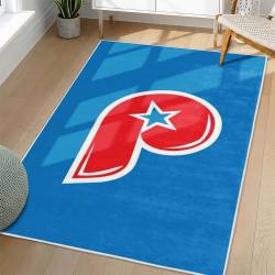 MLB Philadelphia Phillies Area Rug Non-Slip Baseball Carpet Home Decor Gift Idea For Fans PP183