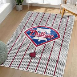 MLB Philadelphia Phillies Area Rug Non-Slip Baseball Carpet Home Decor Gift Idea For Fans PP184