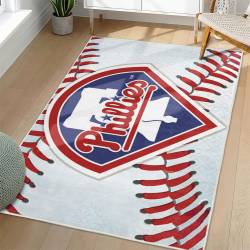 MLB Philadelphia Phillies Area Rug Non-Slip Baseball Carpet Home Decor Gift Idea For Fans PP185