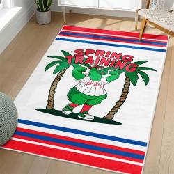 MLB Philadelphia Phillies Area Rug Non-Slip Baseball Carpet Home Decor Gift Idea For Fans PP187