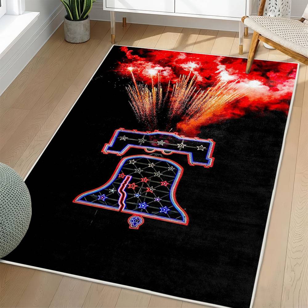 MLB Philadelphia Phillies Area Rug Non-Slip Baseball Carpet Home Decor Gift Idea For Fans PP19