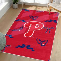 MLB Philadelphia Phillies Area Rug Non-Slip Baseball Carpet Home Decor Gift Idea For Fans PP198