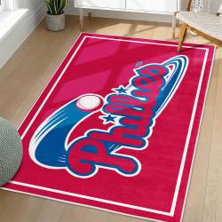 MLB Philadelphia Phillies Area Rug Non-Slip Baseball Carpet Home Decor Gift Idea For Fans PP202