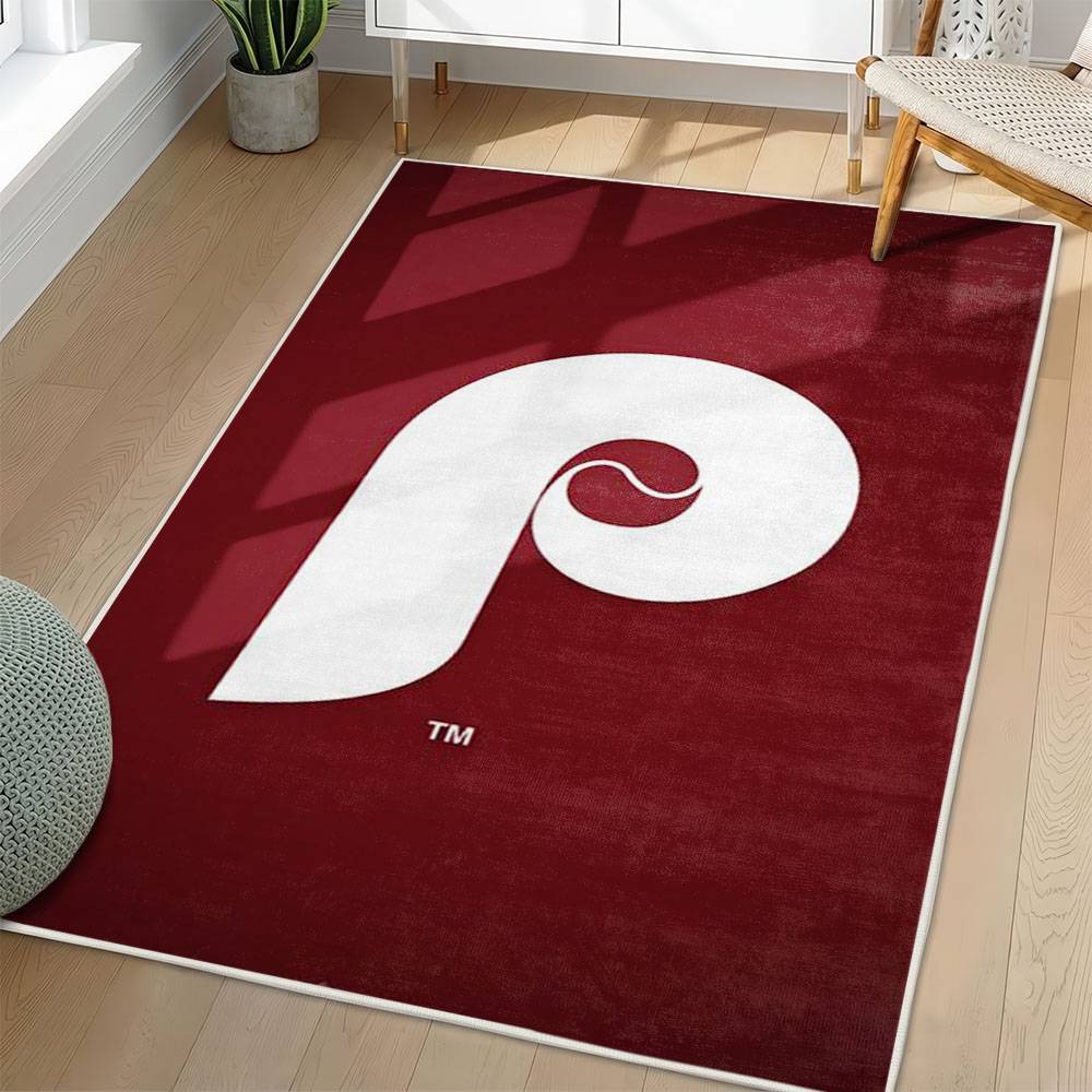 MLB Philadelphia Phillies Area Rug Non-Slip Baseball Carpet Home Decor Gift Idea For Fans PP203