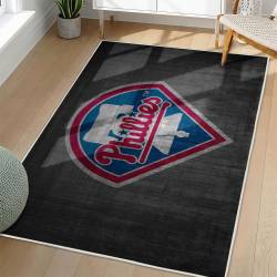 MLB Philadelphia Phillies Area Rug Non-Slip Baseball Carpet Home Decor Gift Idea For Fans PP204