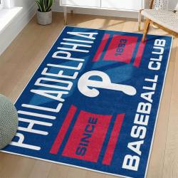 MLB Philadelphia Phillies Area Rug Non-Slip Baseball Carpet Home Decor Gift Idea For Fans PP206