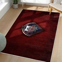 MLB Philadelphia Phillies Area Rug Non-Slip Baseball Carpet Home Decor Gift Idea For Fans PP209