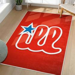 MLB Philadelphia Phillies Area Rug Non-Slip Baseball Carpet Home Decor Gift Idea For Fans PP210
