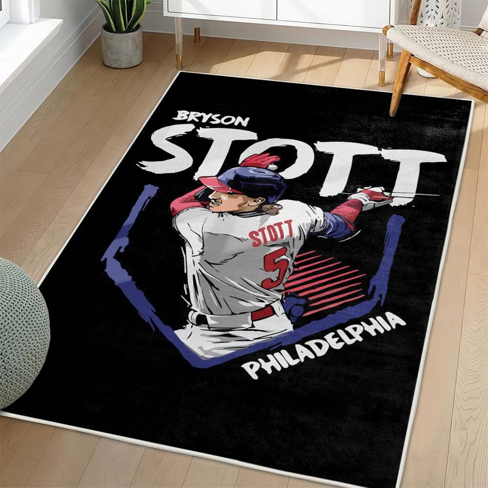 MLB Philadelphia Phillies Area Rug Non-Slip Baseball Carpet Home Decor Gift Idea For Fans PP22