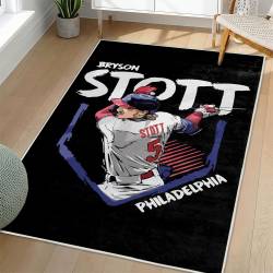 MLB Philadelphia Phillies Area Rug Non-Slip Baseball Carpet Home Decor Gift Idea For Fans PP22