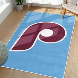 MLB Philadelphia Phillies Area Rug Non-Slip Baseball Carpet Home Decor Gift Idea For Fans PP220