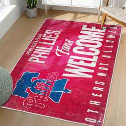 MLB Philadelphia Phillies Area Rug Non-Slip Baseball Carpet Home Decor Gift Idea For Fans PP223