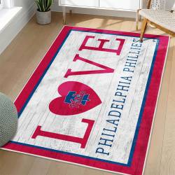 MLB Philadelphia Phillies Area Rug Non-Slip Baseball Carpet Home Decor Gift Idea For Fans PP226