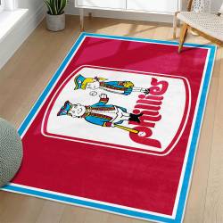 MLB Philadelphia Phillies Area Rug Non-Slip Baseball Carpet Home Decor Gift Idea For Fans PP227