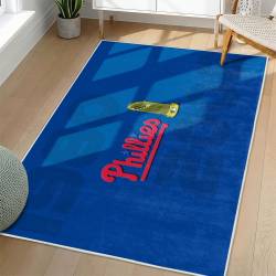 MLB Philadelphia Phillies Area Rug Non-Slip Baseball Carpet Home Decor Gift Idea For Fans PP23
