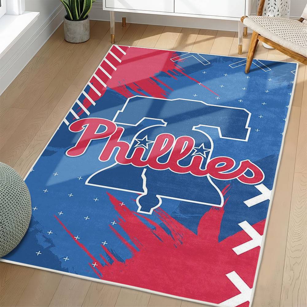 MLB Philadelphia Phillies Area Rug Non-Slip Baseball Carpet Home Decor Gift Idea For Fans PP230