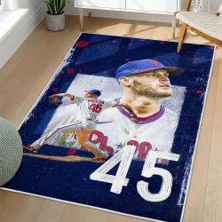 MLB Philadelphia Phillies Area Rug Non-Slip Baseball Carpet Home Decor Gift Idea For Fans PP232
