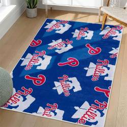 MLB Philadelphia Phillies Area Rug Non-Slip Baseball Carpet Home Decor Gift Idea For Fans PP236