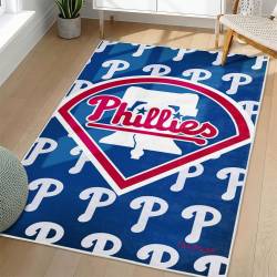 MLB Philadelphia Phillies Area Rug Non-Slip Baseball Carpet Home Decor Gift Idea For Fans PP237