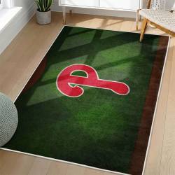 MLB Philadelphia Phillies Area Rug Non-Slip Baseball Carpet Home Decor Gift Idea For Fans PP238