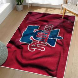 MLB Philadelphia Phillies Area Rug Non-Slip Baseball Carpet Home Decor Gift Idea For Fans PP240