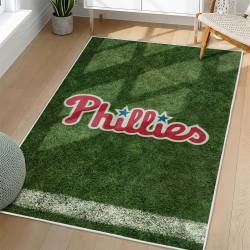 MLB Philadelphia Phillies Area Rug Non-Slip Baseball Carpet Home Decor Gift Idea For Fans PP241