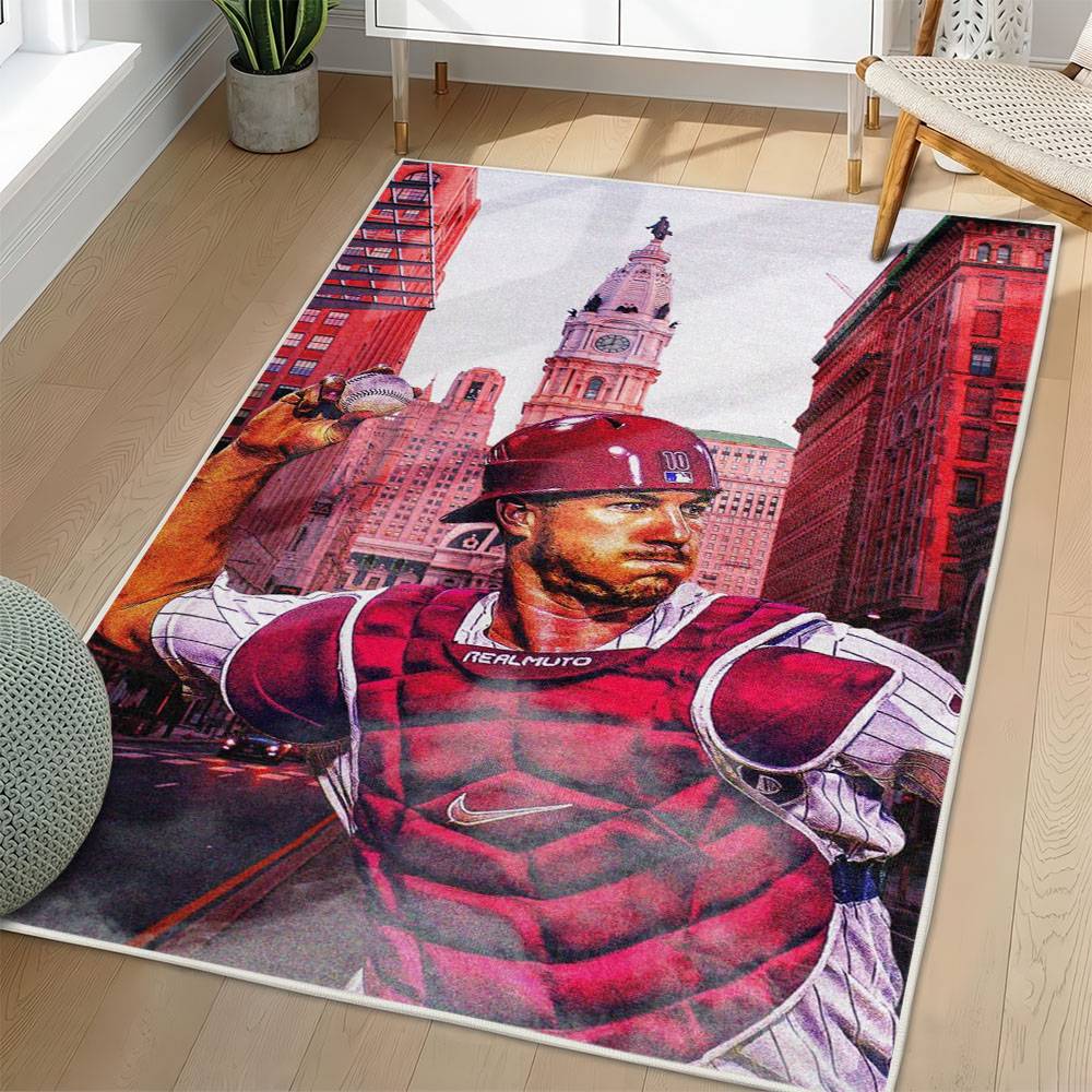 MLB Philadelphia Phillies Area Rug Non-Slip Baseball Carpet Home Decor Gift Idea For Fans PP242