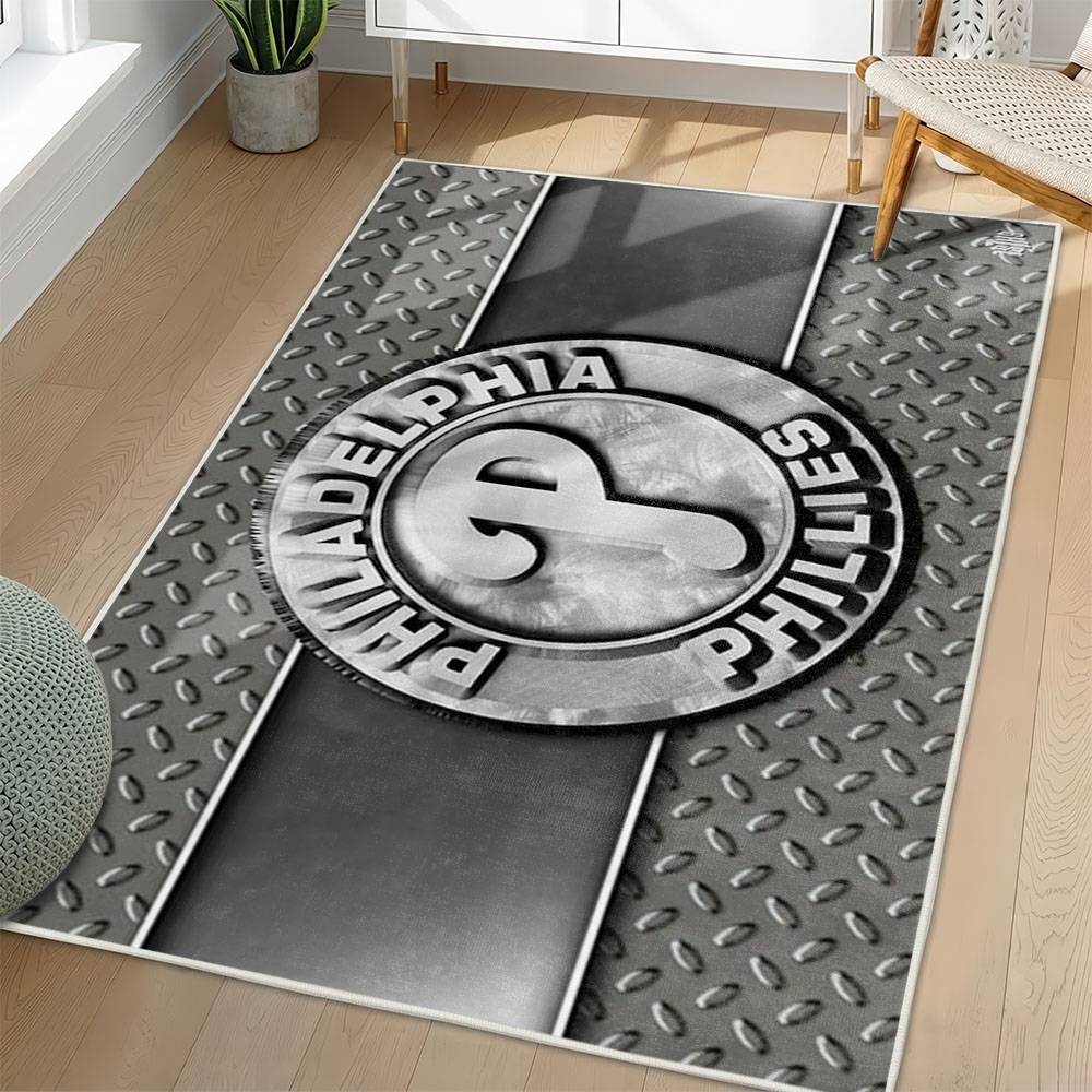 MLB Philadelphia Phillies Area Rug Non-Slip Baseball Carpet Home Decor Gift Idea For Fans PP245